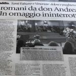Articolo storico di Roma Sette del 12 febbraio 2006 sull'omaggio dei romani a don Andrea Santoro