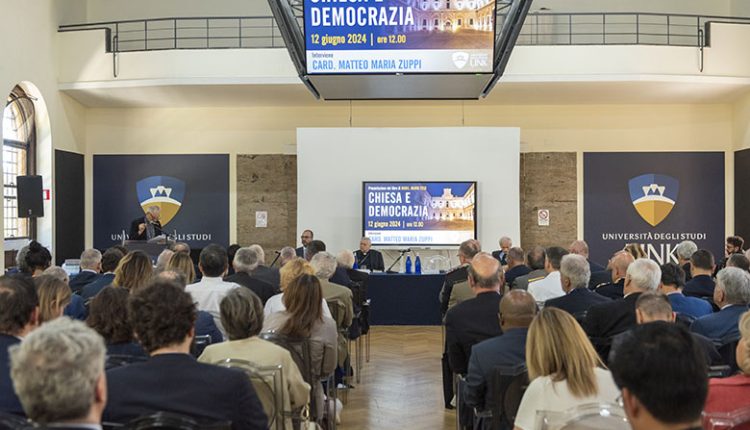 università link, matteo zuppi, presentazione di "chiesa e democrazia" di mario toso, 12 giugno 2024