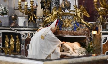 Cardinale Bassetti, Messa a Santa Cecilia in Trastevere, 11 luglio 2020