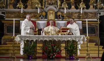 Messa e lezione-concerto nella chiesa sant'Ignazio, De Donatis, Andrea Lonardo, 18 febbraio 2020