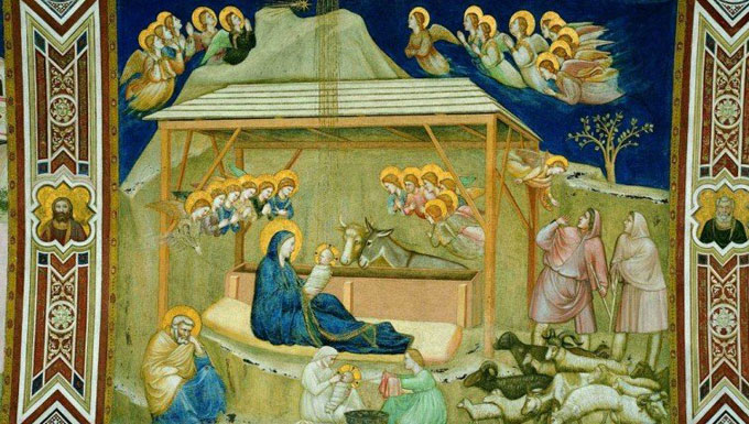 Immagini Natalizie Nativita.La Nativita Di Giotto Per Gli Auguri Natalizi Di Francesco Romasette