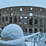 Neve a Roma, 26 febbraio 2018 Colosseo